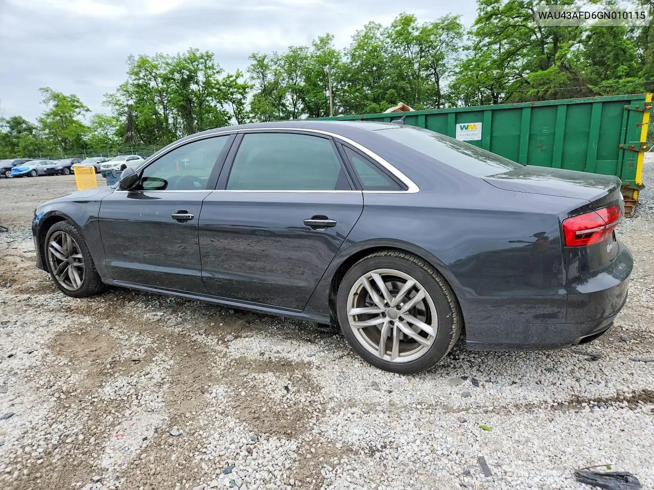 2016 Audi A8 L Quattro VIN: WAU43AFD6GN010115 Lot: 54253526