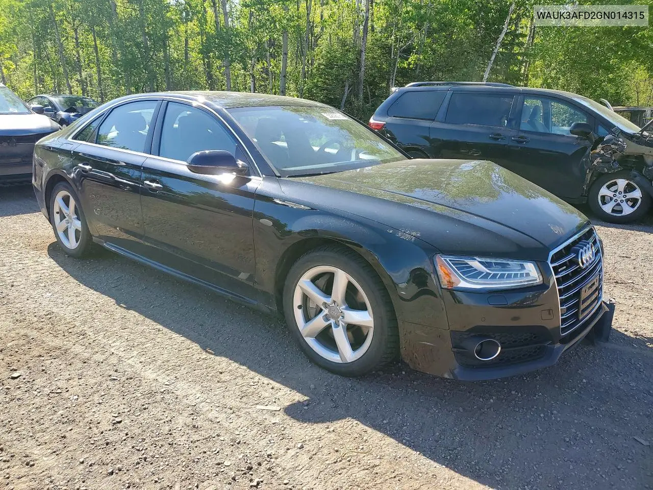 2016 Audi A8 Quattro VIN: WAUK3AFD2GN014315 Lot: 55239076