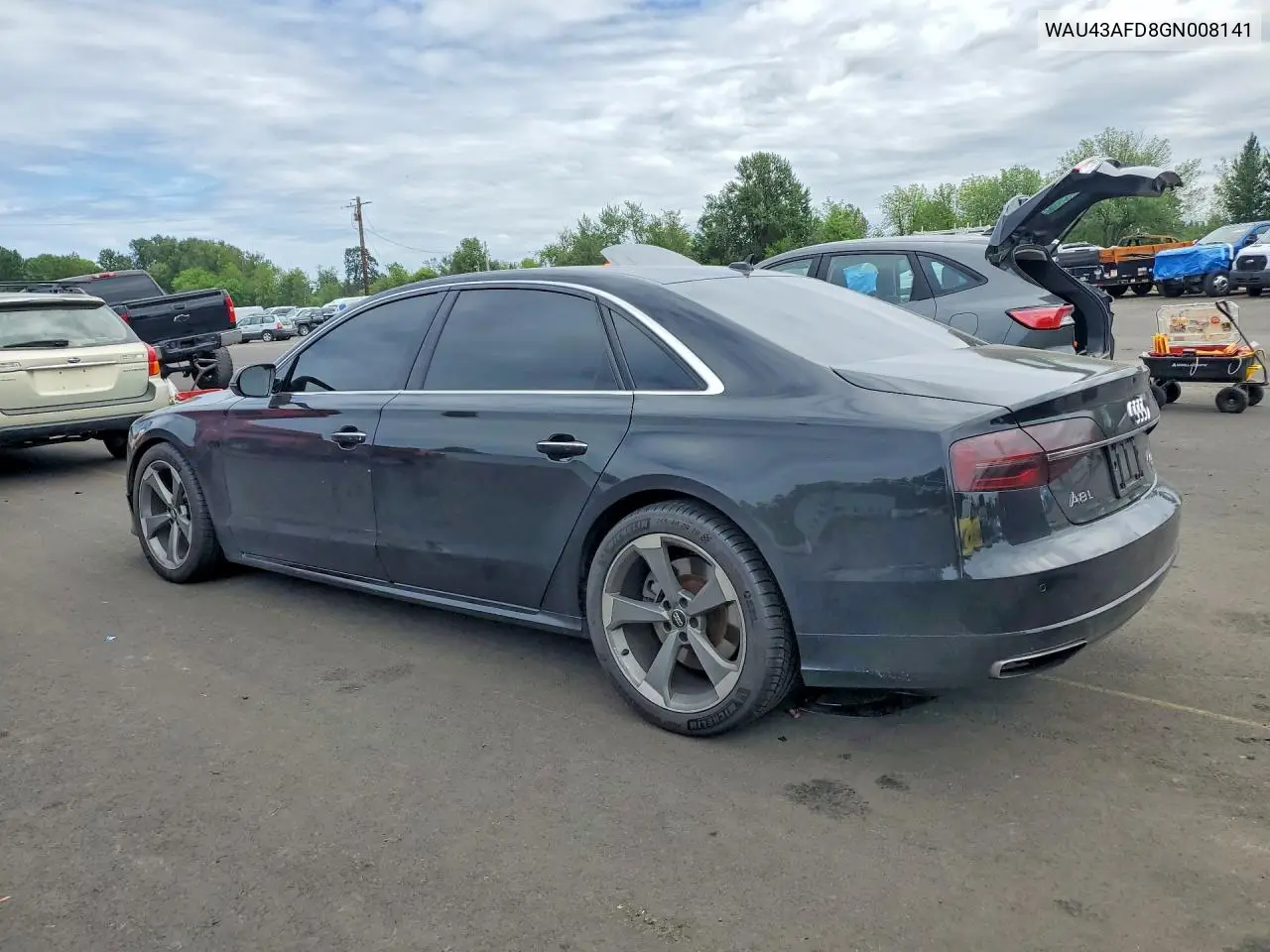 2016 Audi A8 L Quattro VIN: WAU43AFD8GN008141 Lot: 55465026