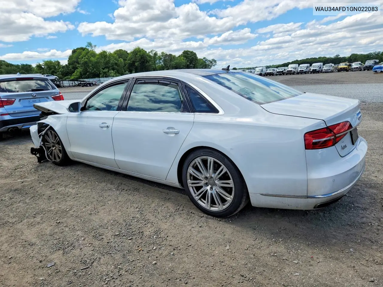 2016 Audi A8 L Quattro VIN: WAU34AFD1GN022083 Lot: 57213916