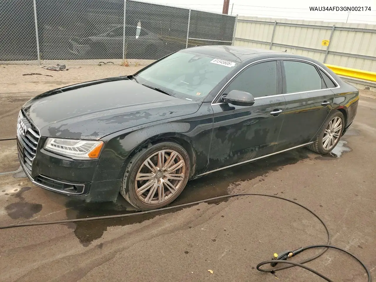 2016 Audi A8 L Quattro VIN: WAU34AFD3GN002174 Lot: 61345606