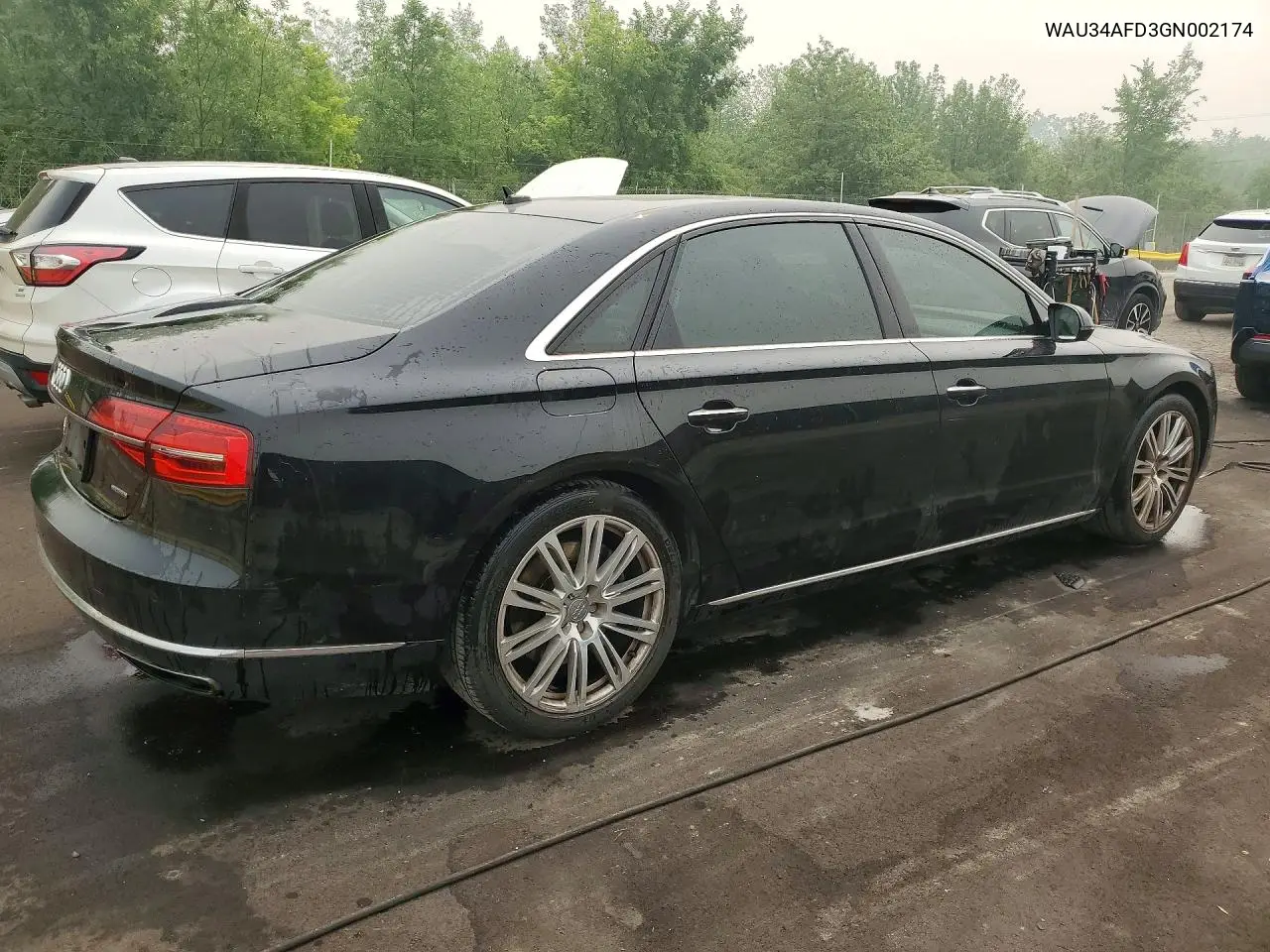 2016 Audi A8 L Quattro VIN: WAU34AFD3GN002174 Lot: 61345606