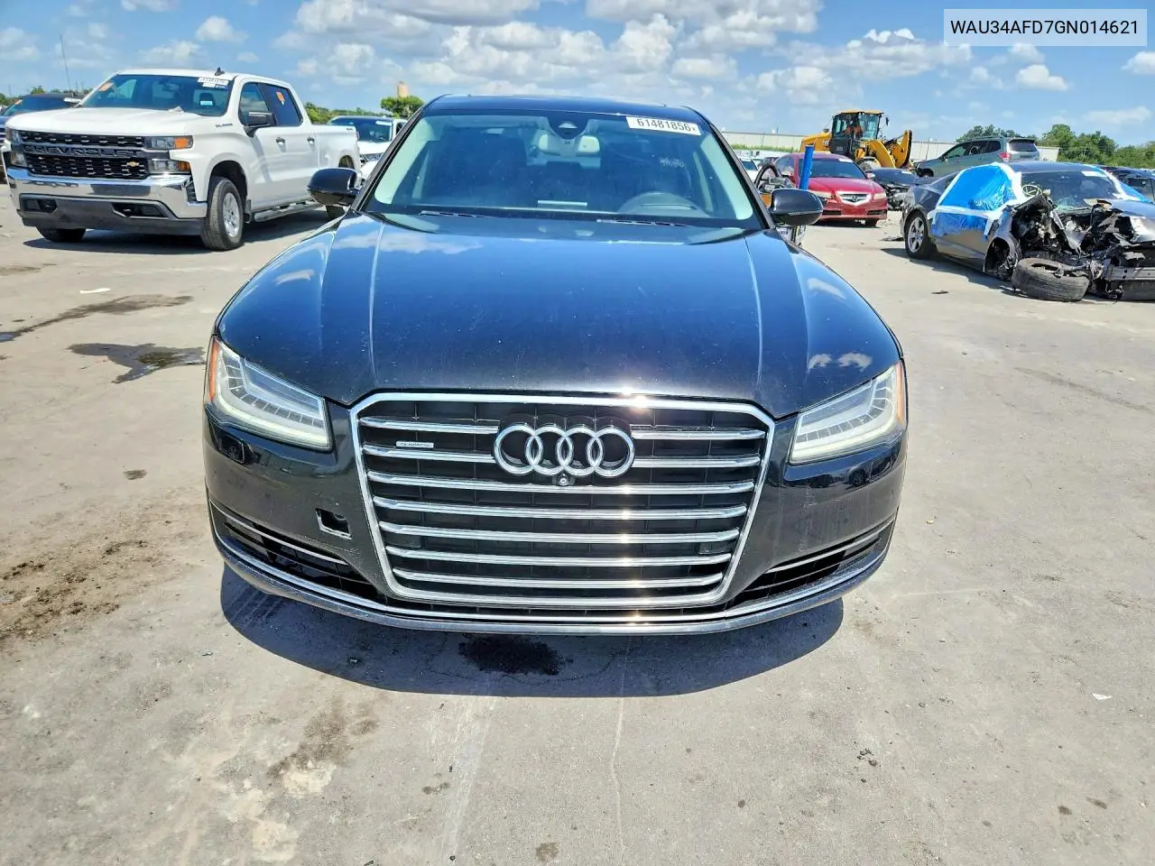 2016 Audi A8 L Quattro VIN: WAU34AFD7GN014621 Lot: 61481856