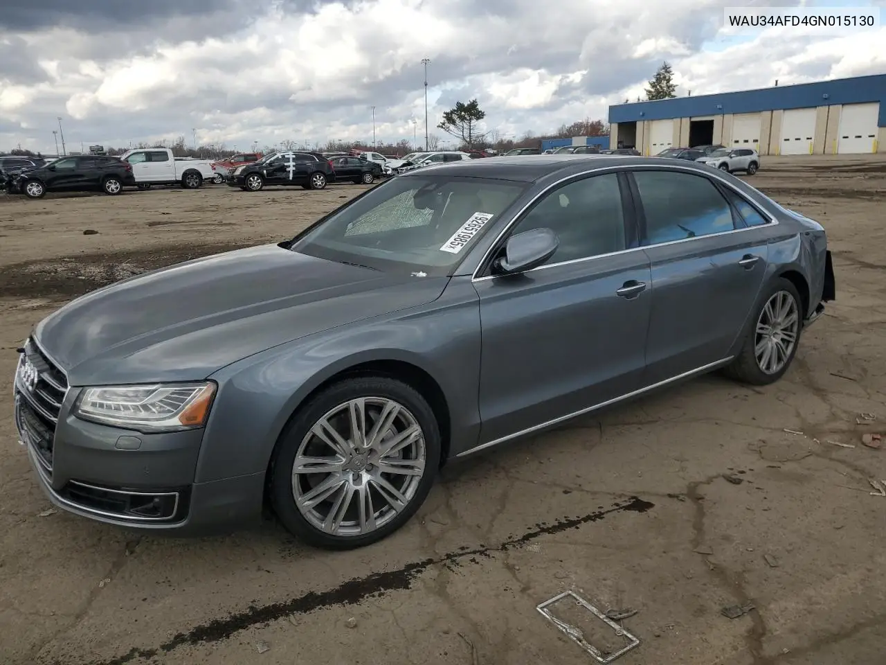 2016 Audi A8 L Quattro VIN: WAU34AFD4GN015130 Lot: 75018565