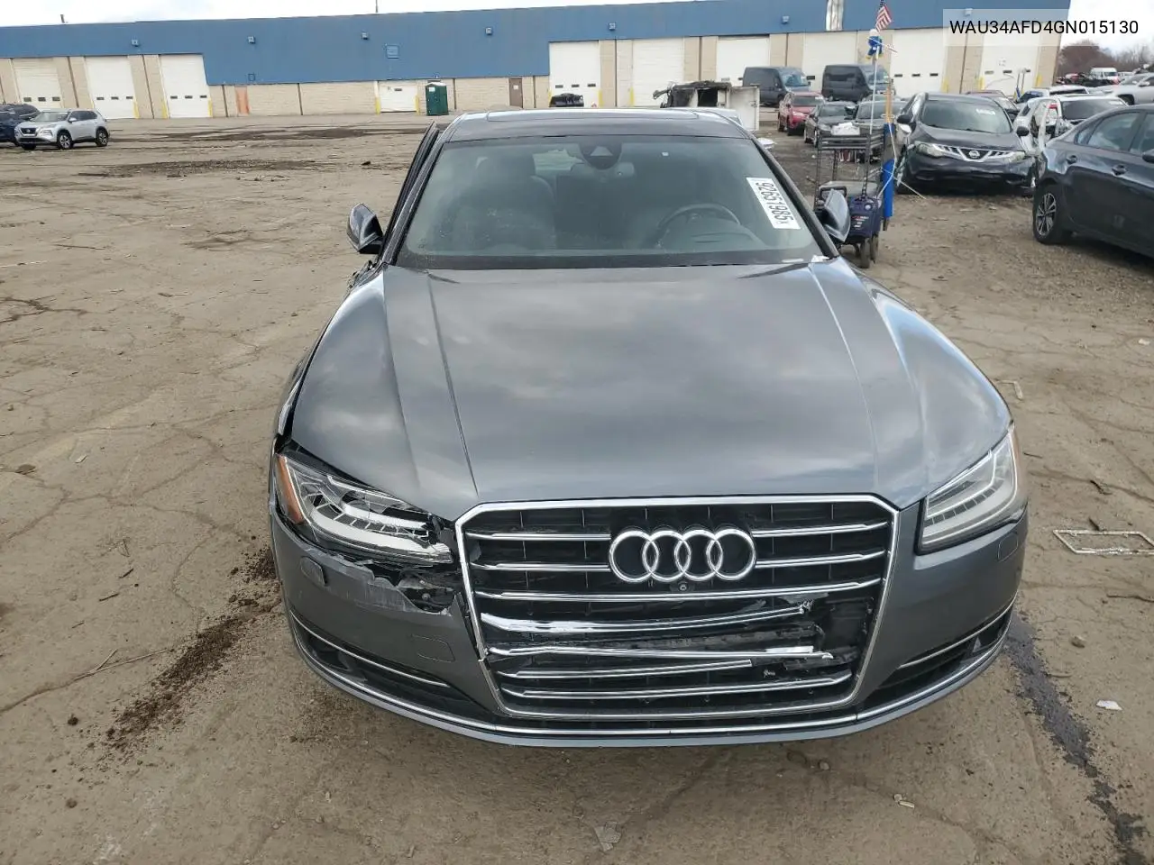 2016 Audi A8 L Quattro VIN: WAU34AFD4GN015130 Lot: 75018565