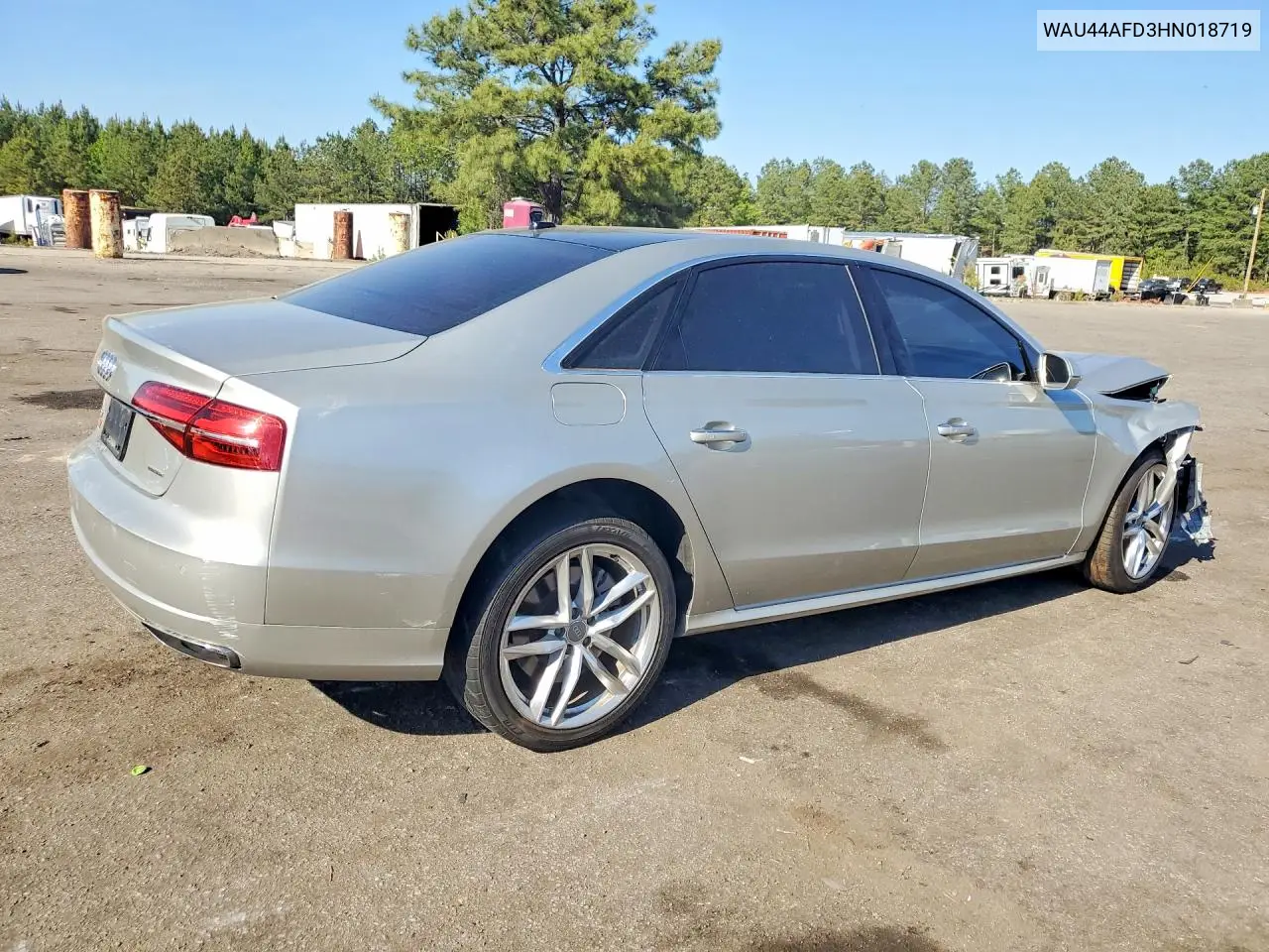 2017 Audi A8 L Quattro VIN: WAU44AFD3HN018719 Lot: 49623026