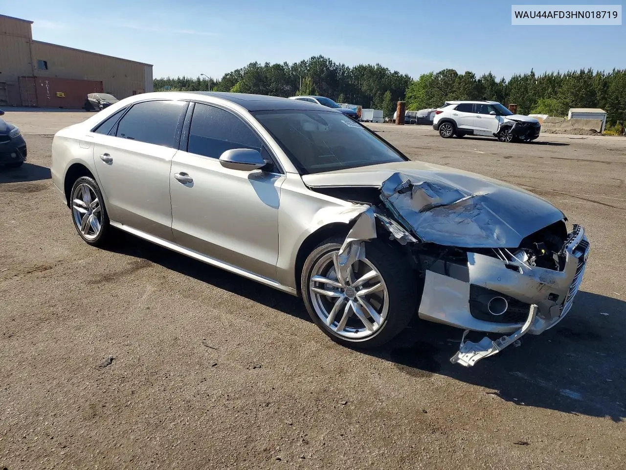 2017 Audi A8 L Quattro VIN: WAU44AFD3HN018719 Lot: 49623026