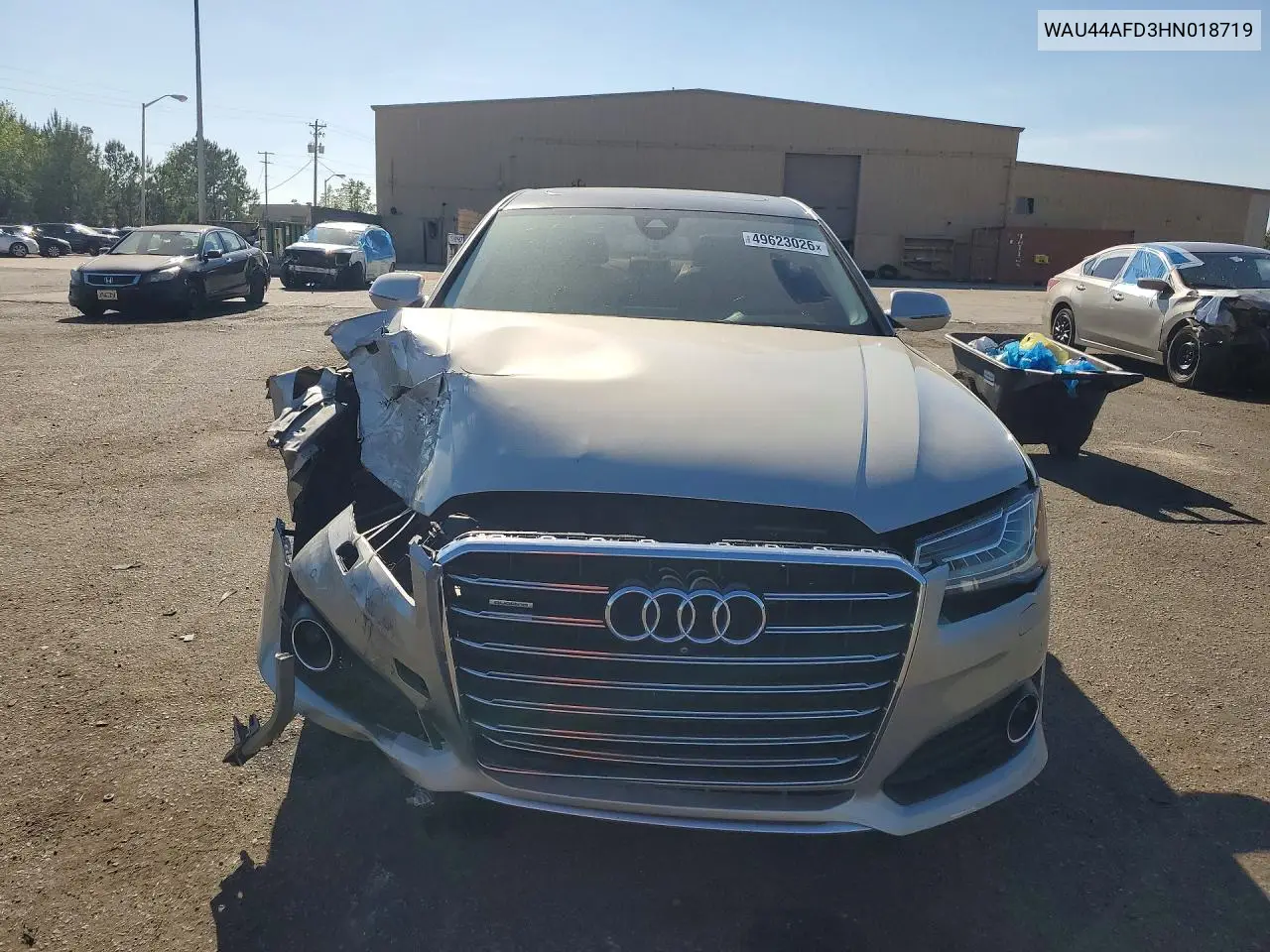 2017 Audi A8 L Quattro VIN: WAU44AFD3HN018719 Lot: 49623026