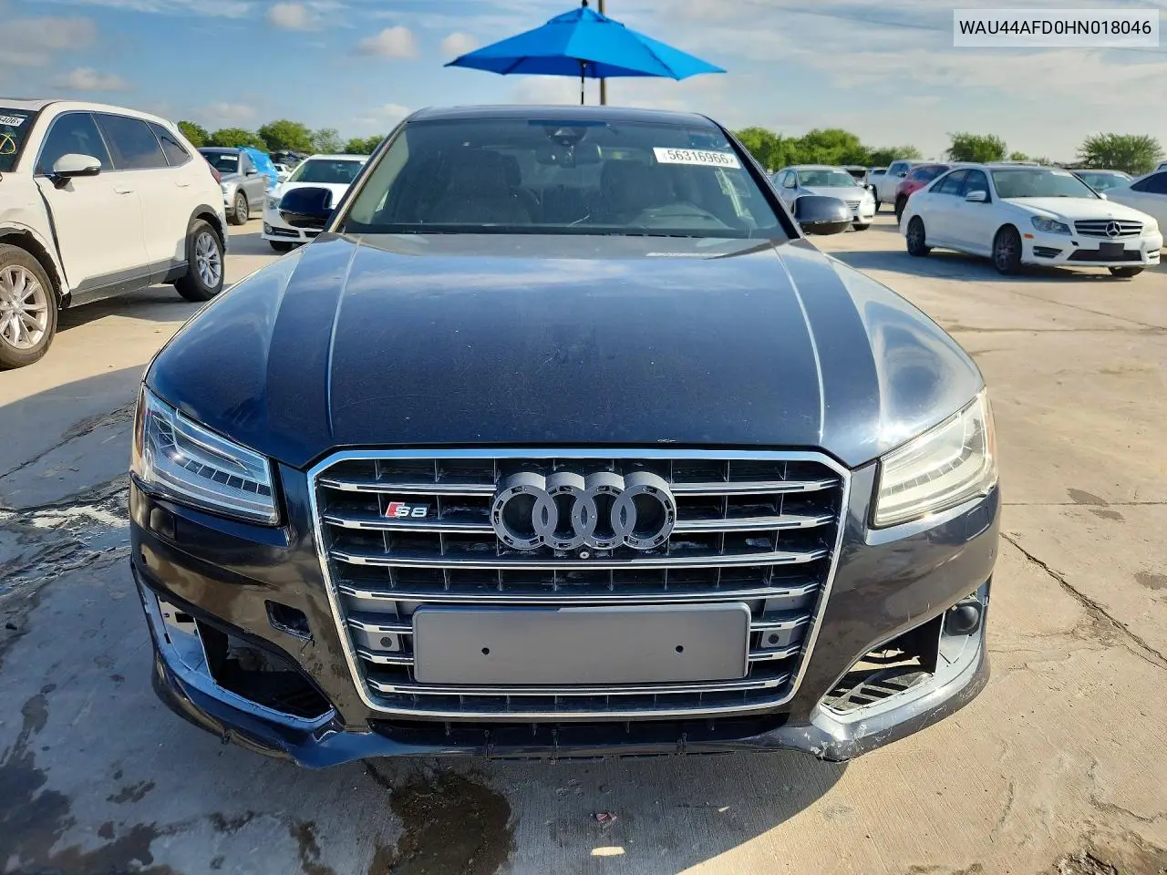 2017 Audi A8 L Quattro VIN: WAU44AFD0HN018046 Lot: 56316966