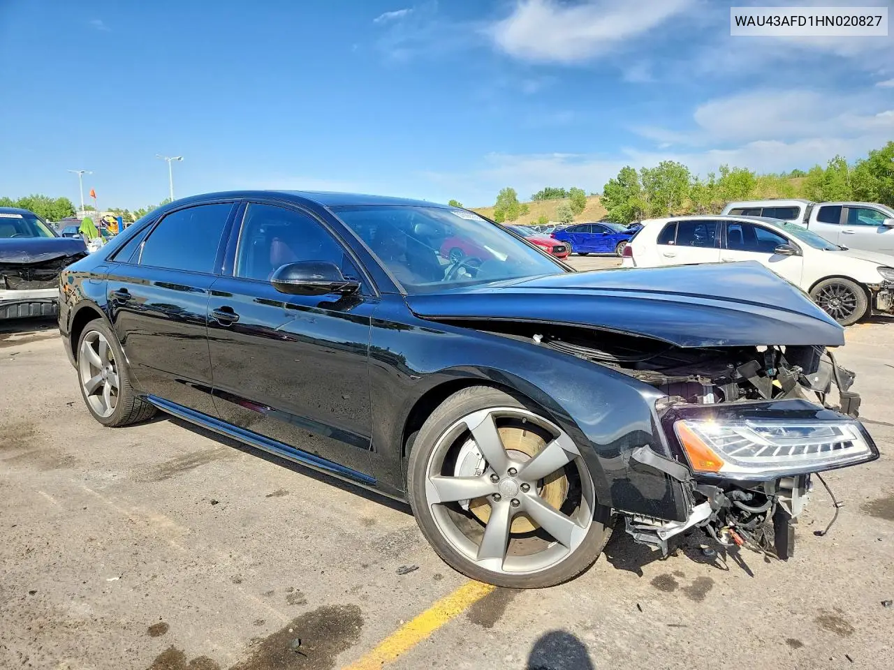 2017 Audi A8 L Quattro/Sport VIN: WAU43AFD1HN020827 Lot: 57666306