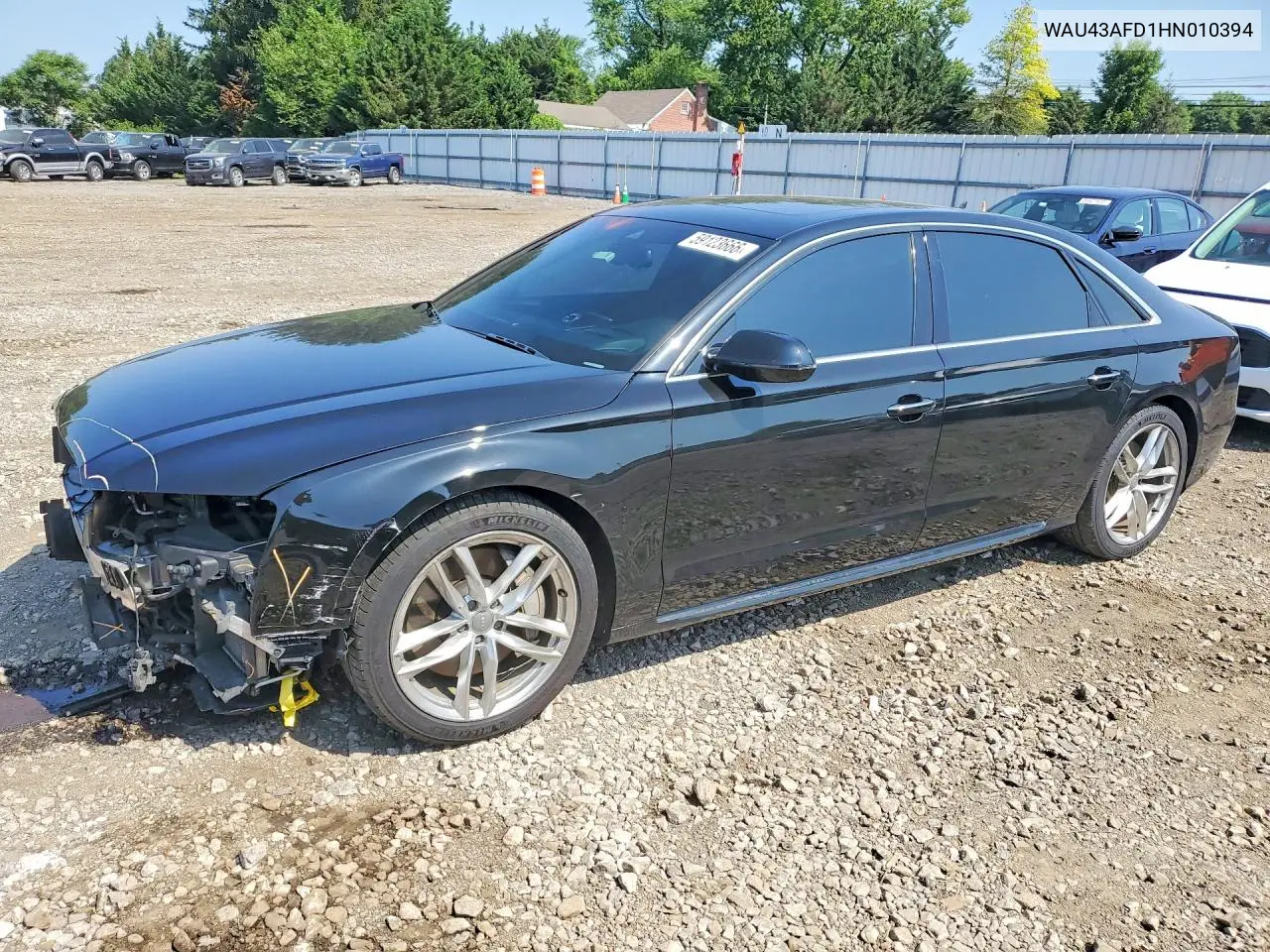 2017 Audi A8 L Quattro VIN: WAU43AFD1HN010394 Lot: 59123666