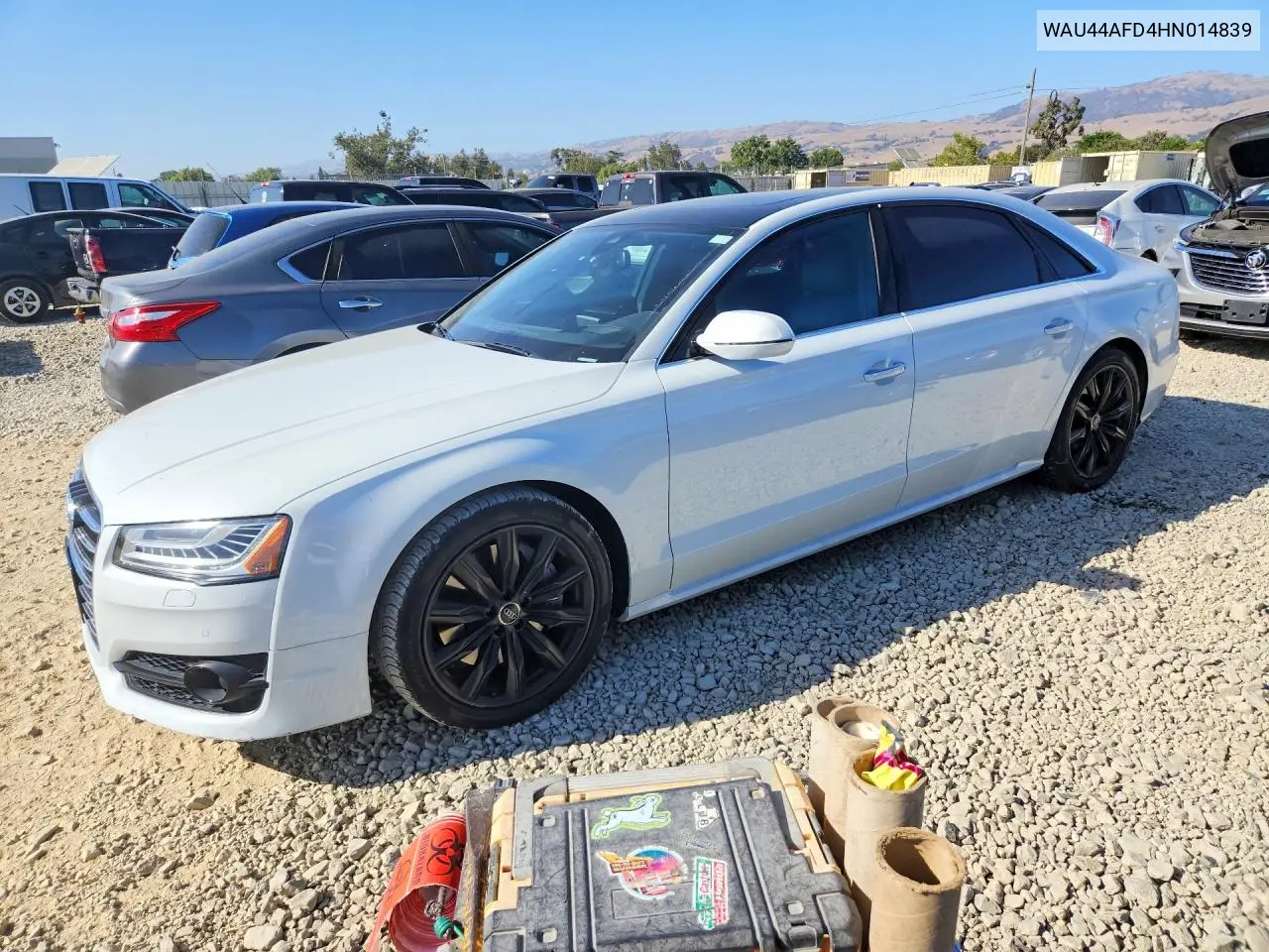 2017 Audi A8 L Quattro VIN: WAU44AFD4HN014839 Lot: 61589296
