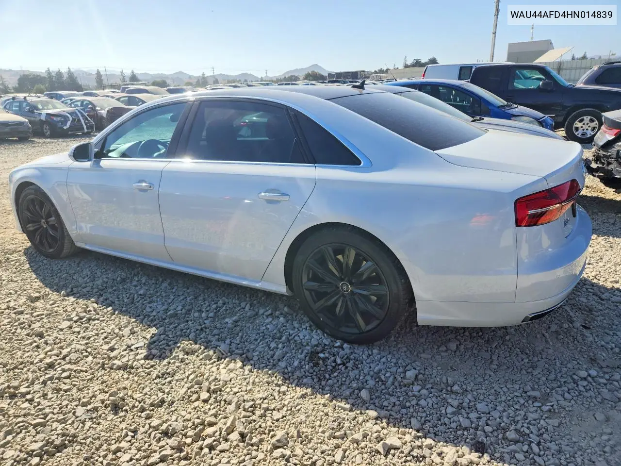 2017 Audi A8 L Quattro VIN: WAU44AFD4HN014839 Lot: 61589296