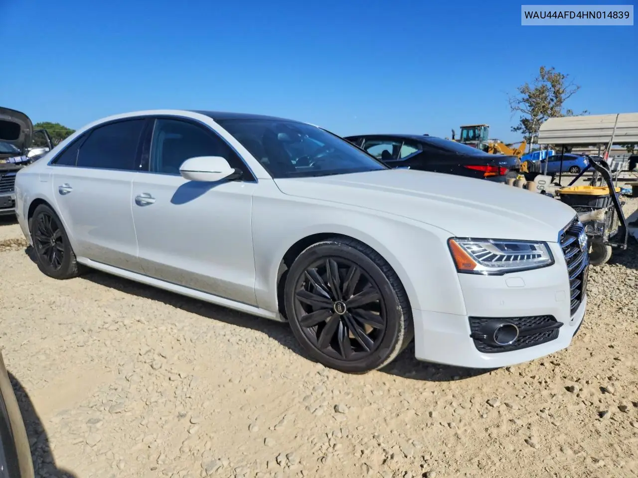 2017 Audi A8 L Quattro VIN: WAU44AFD4HN014839 Lot: 61589296