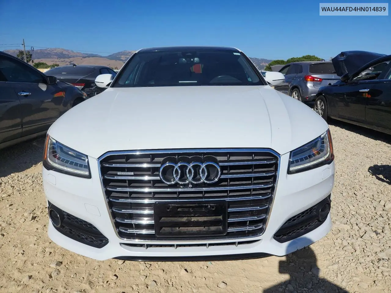 2017 Audi A8 L Quattro VIN: WAU44AFD4HN014839 Lot: 61589296
