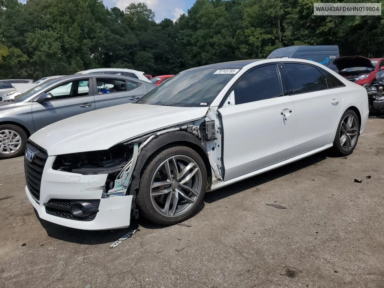 2017 Audi A8 L Quattro VIN: WAU43AFD6HN019804 Lot: 70745785