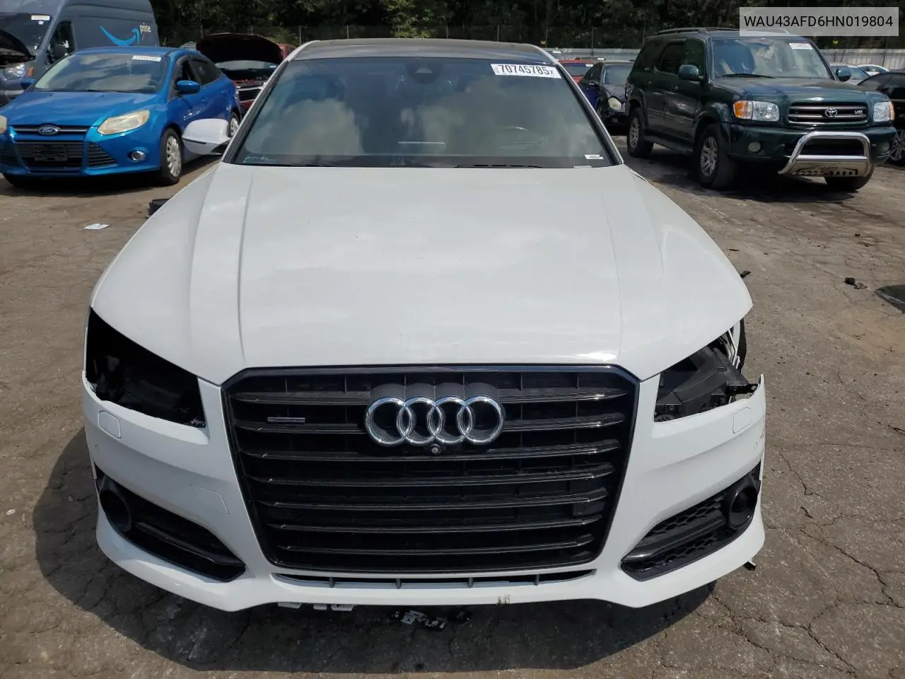 2017 Audi A8 L Quattro VIN: WAU43AFD6HN019804 Lot: 70745785
