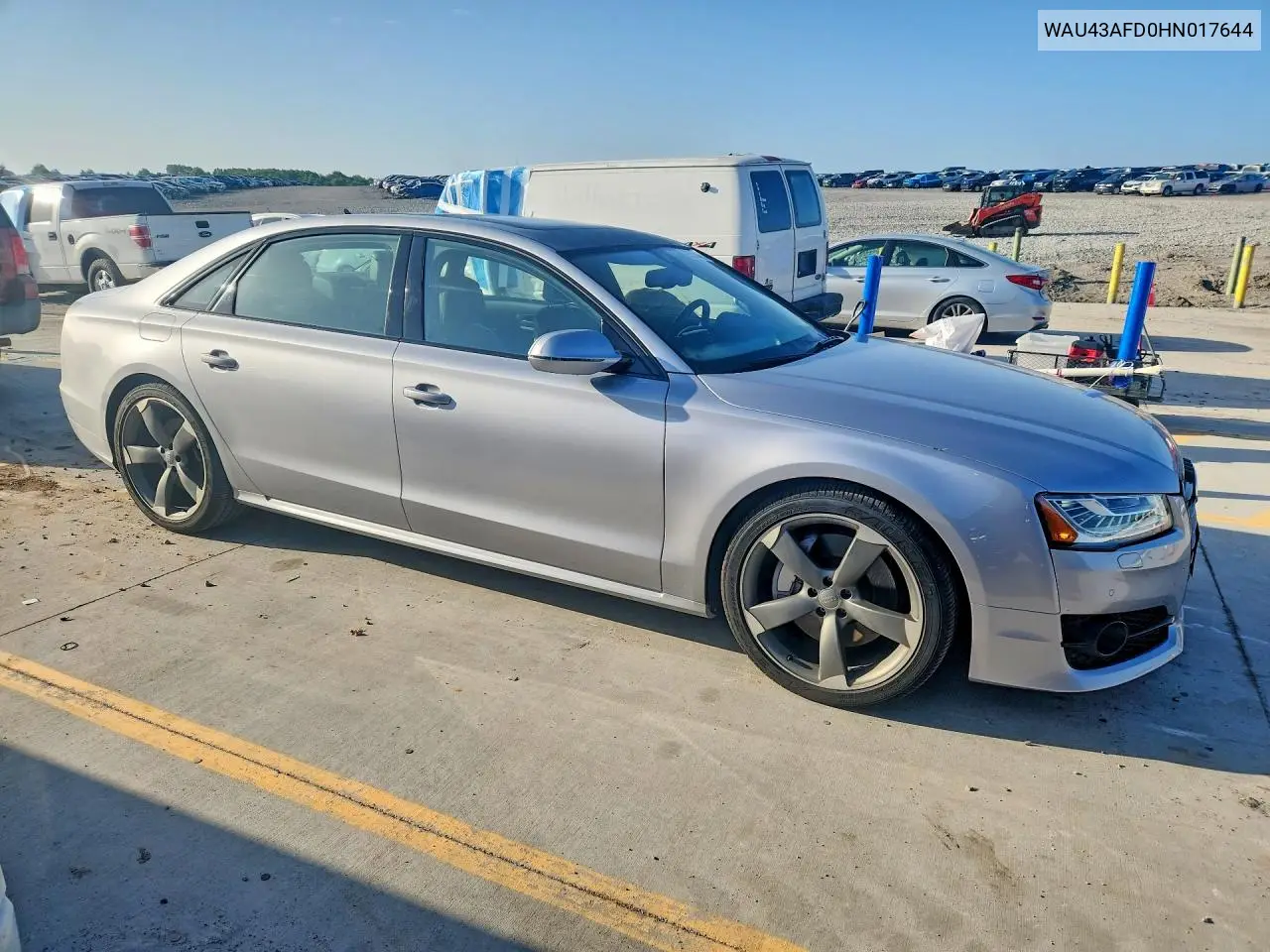 2017 Audi A8 L Quattro VIN: WAU43AFD0HN017644 Lot: 95588885