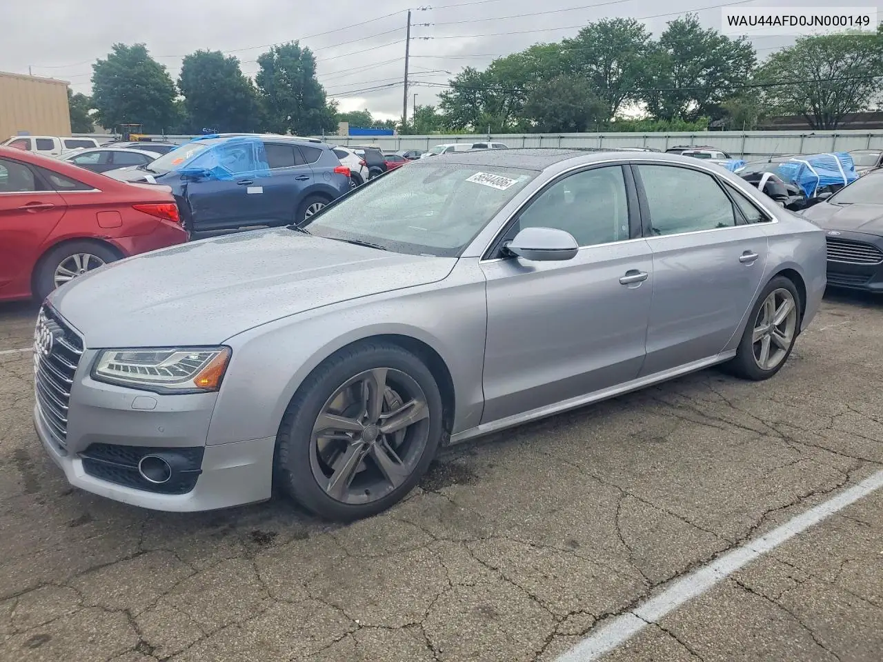 2018 Audi A8 L Quattro VIN: WAU44AFD0JN000149 Lot: 56944886
