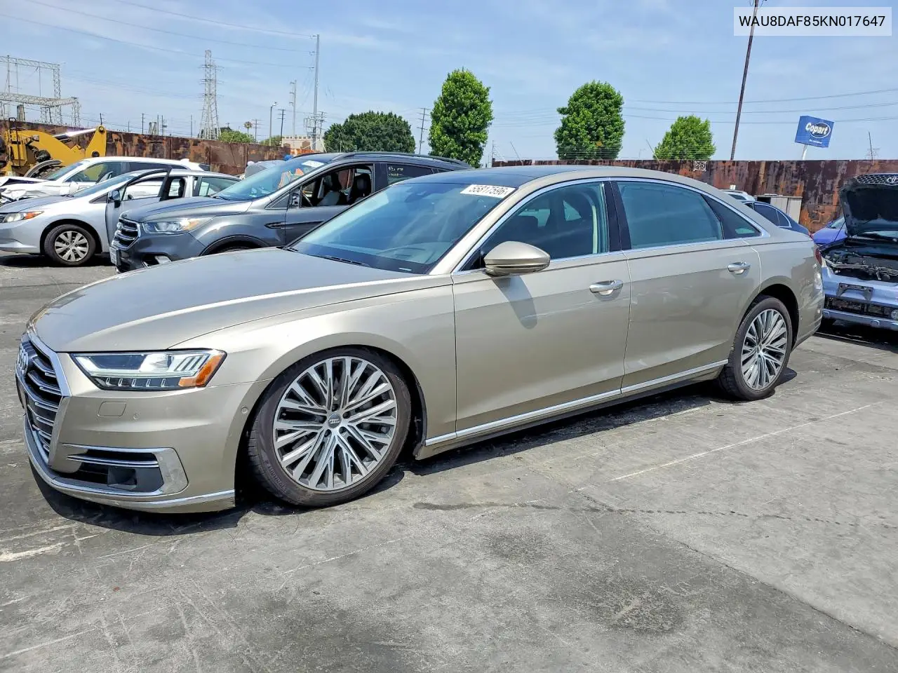 2019 Audi A8 L VIN: WAU8DAF85KN017647 Lot: 55817596