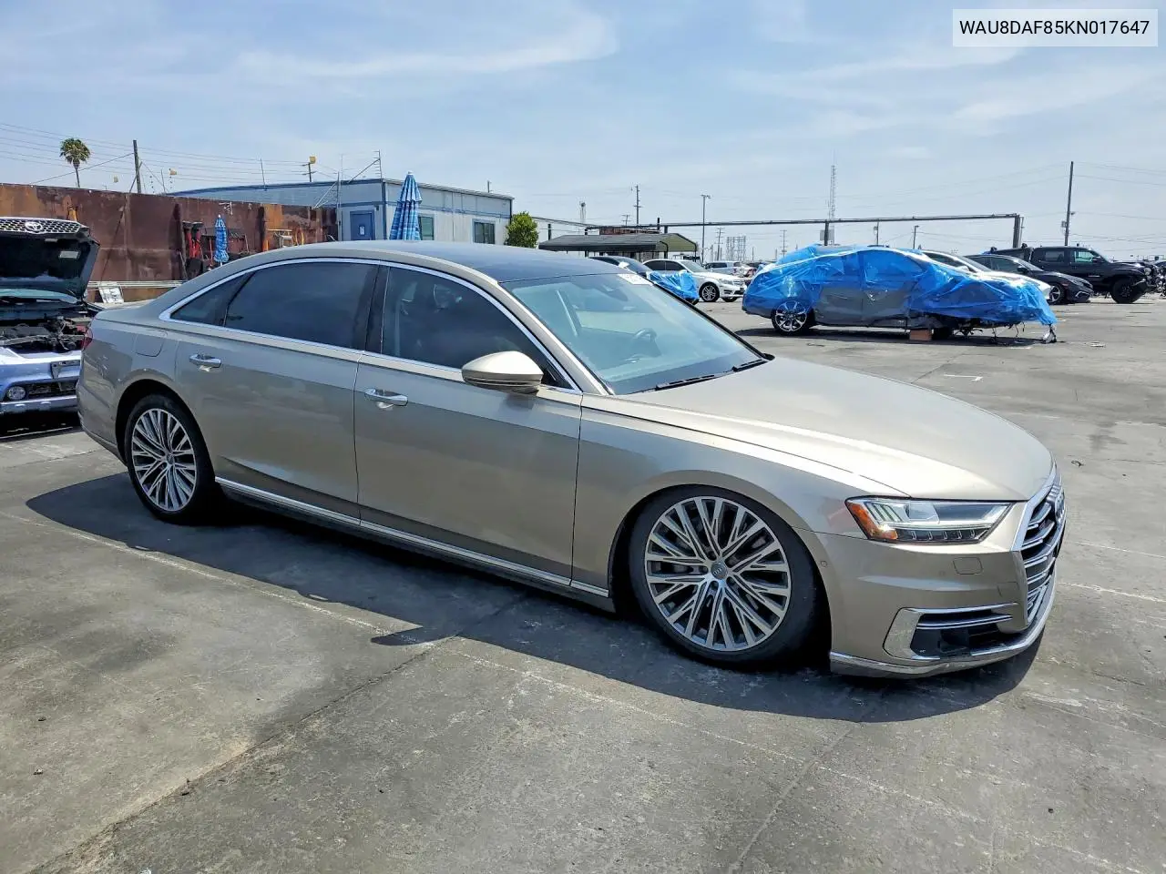 2019 Audi A8 L VIN: WAU8DAF85KN017647 Lot: 55817596
