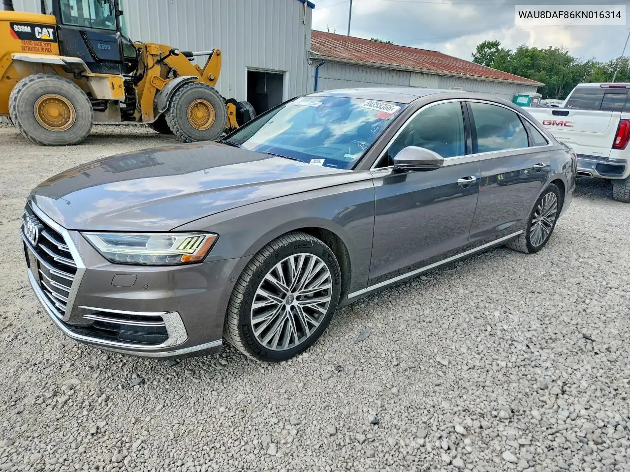 2019 Audi A8 L VIN: WAU8DAF86KN016314 Lot: 59353366