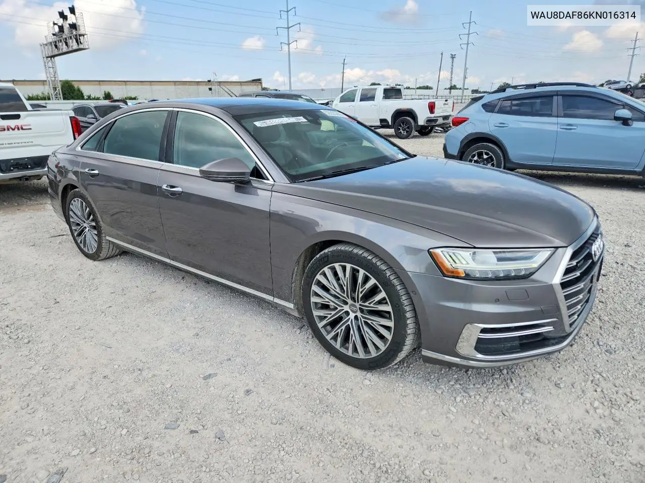 2019 Audi A8 L VIN: WAU8DAF86KN016314 Lot: 59353366