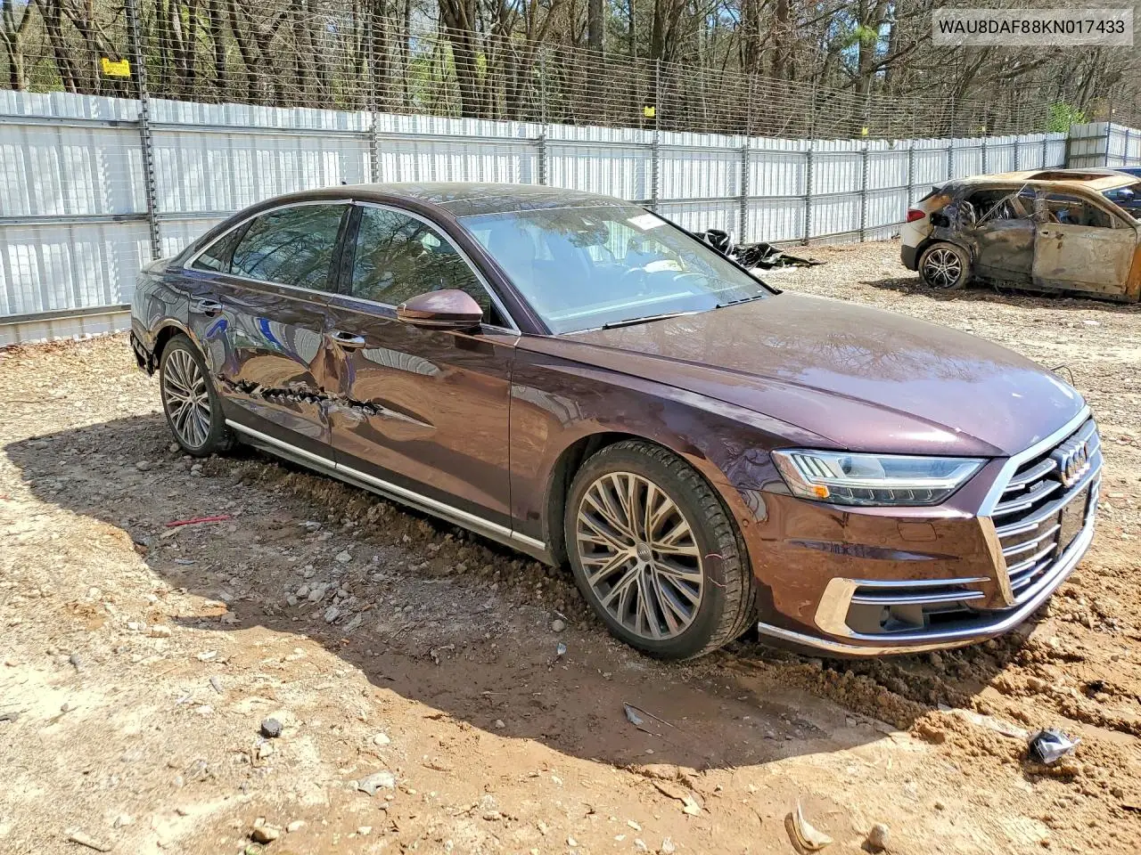 2019 Audi A8 L VIN: WAU8DAF88KN017433 Lot: 79620855