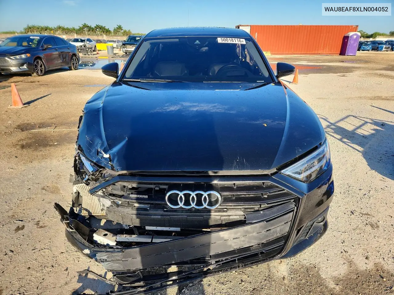 2020 Audi A8 L VIN: WAU8EAF8XLN004052 Lot: 50018116
