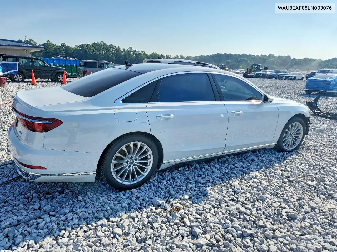 2020 Audi A8 L VIN: WAU8EAF88LN003076 Lot: 57015526