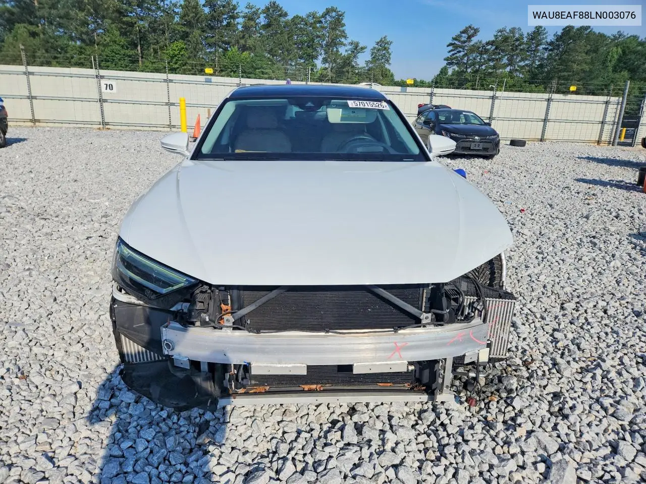 2020 Audi A8 L VIN: WAU8EAF88LN003076 Lot: 57015526