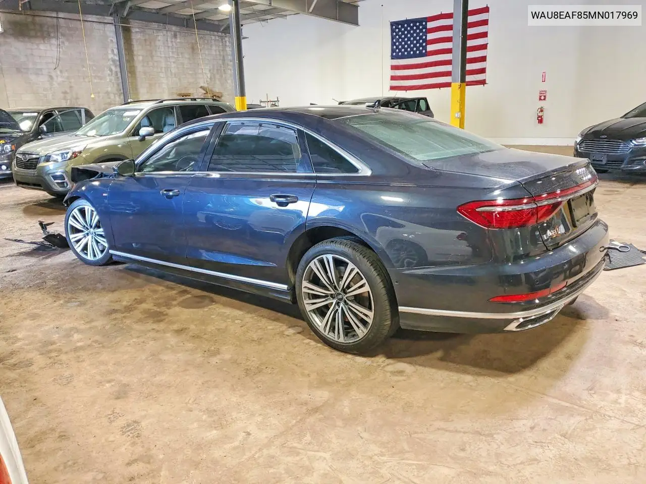 2021 Audi A8 L VIN: WAU8EAF85MN017969 Lot: 49880436