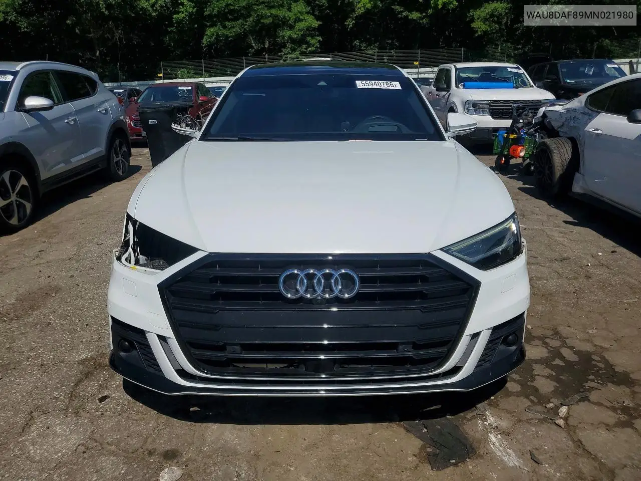 2021 Audi A8 L VIN: WAU8DAF89MN021980 Lot: 55940786