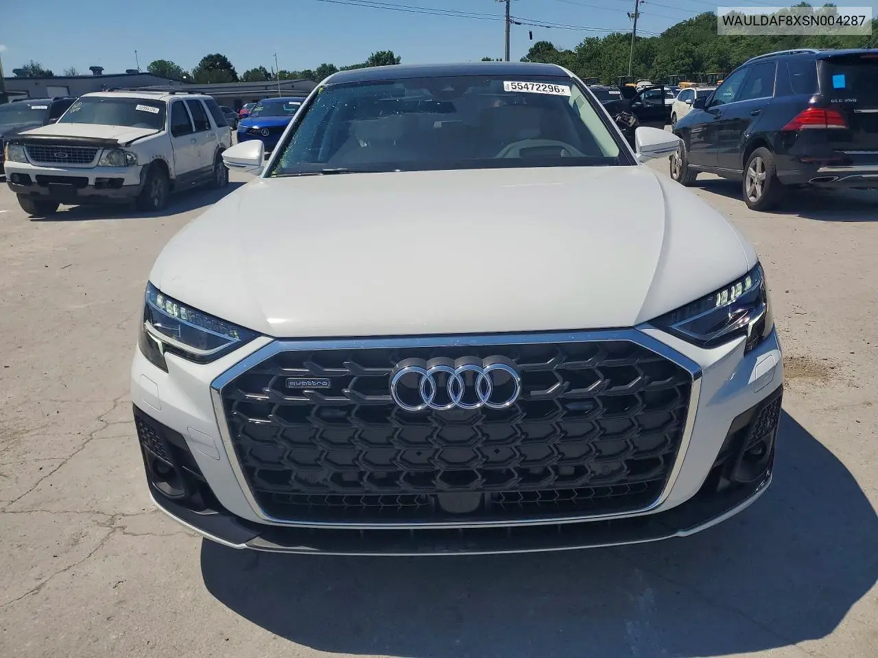 2025 Audi A8 L VIN: WAULDAF8XSN004287 Lot: 55472296