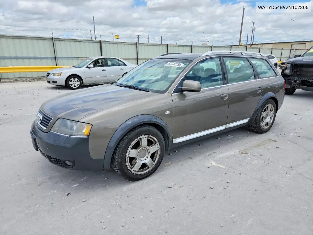 2002 Audi Allroad VIN: WA1YD64B92N102306 Lot: 57042636
