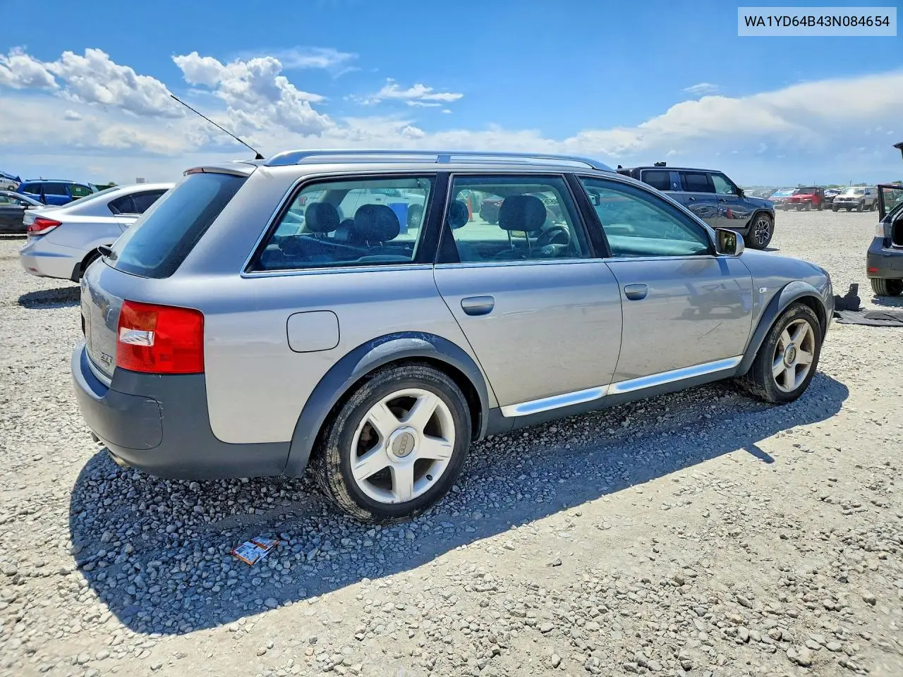 2003 Audi Allroad VIN: WA1YD64B43N084654 Lot: 55457616