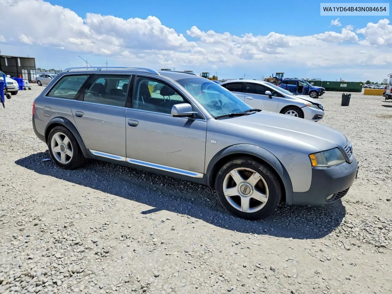 2003 Audi Allroad VIN: WA1YD64B43N084654 Lot: 55457616