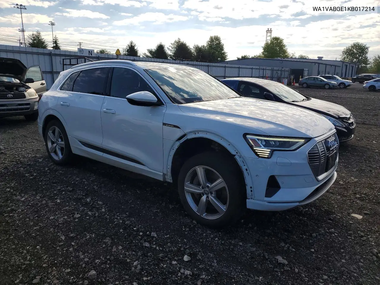 2019 Audi E-Tron Prestige VIN: WA1VABGE1KB017214 Lot: 53086986
