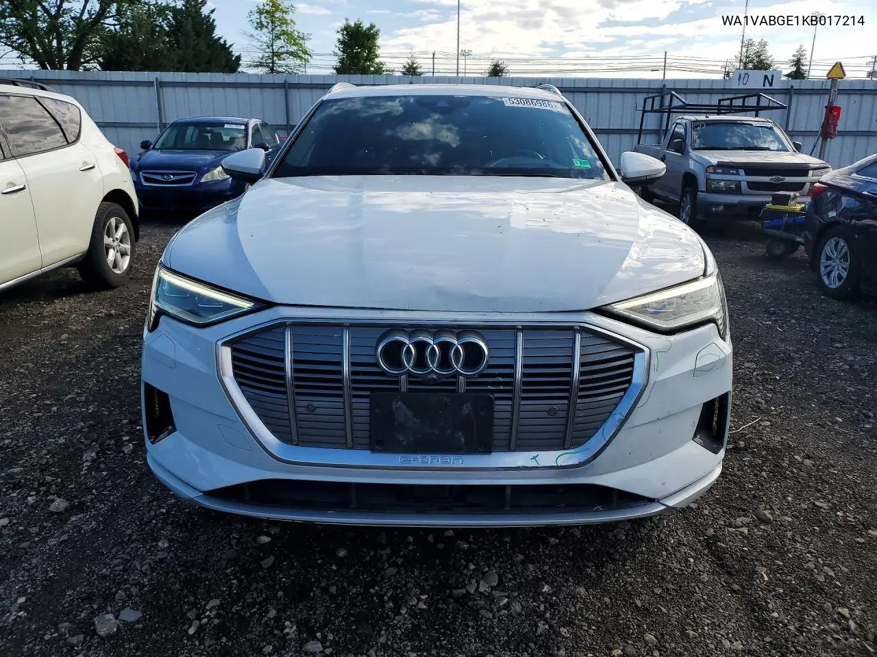 2019 Audi E-Tron Prestige VIN: WA1VABGE1KB017214 Lot: 53086986