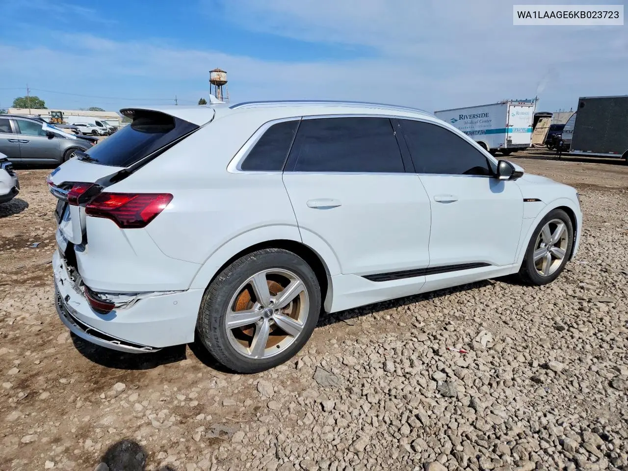 2019 Audi E-Tron Premium Plus VIN: WA1LAAGE6KB023723 Lot: 53371086