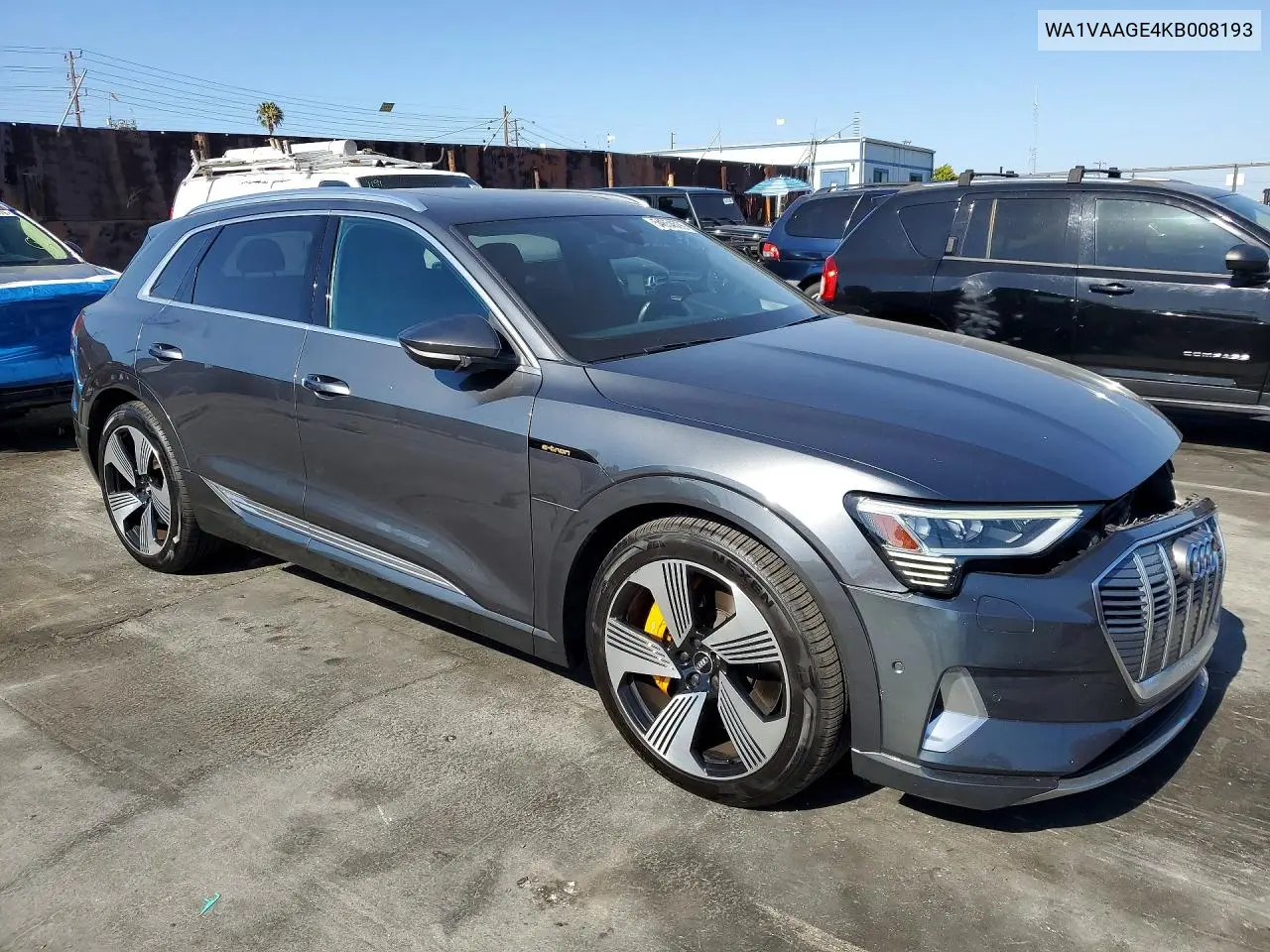 2019 Audi E-Tron Prestige VIN: WA1VAAGE4KB008193 Lot: 54654506