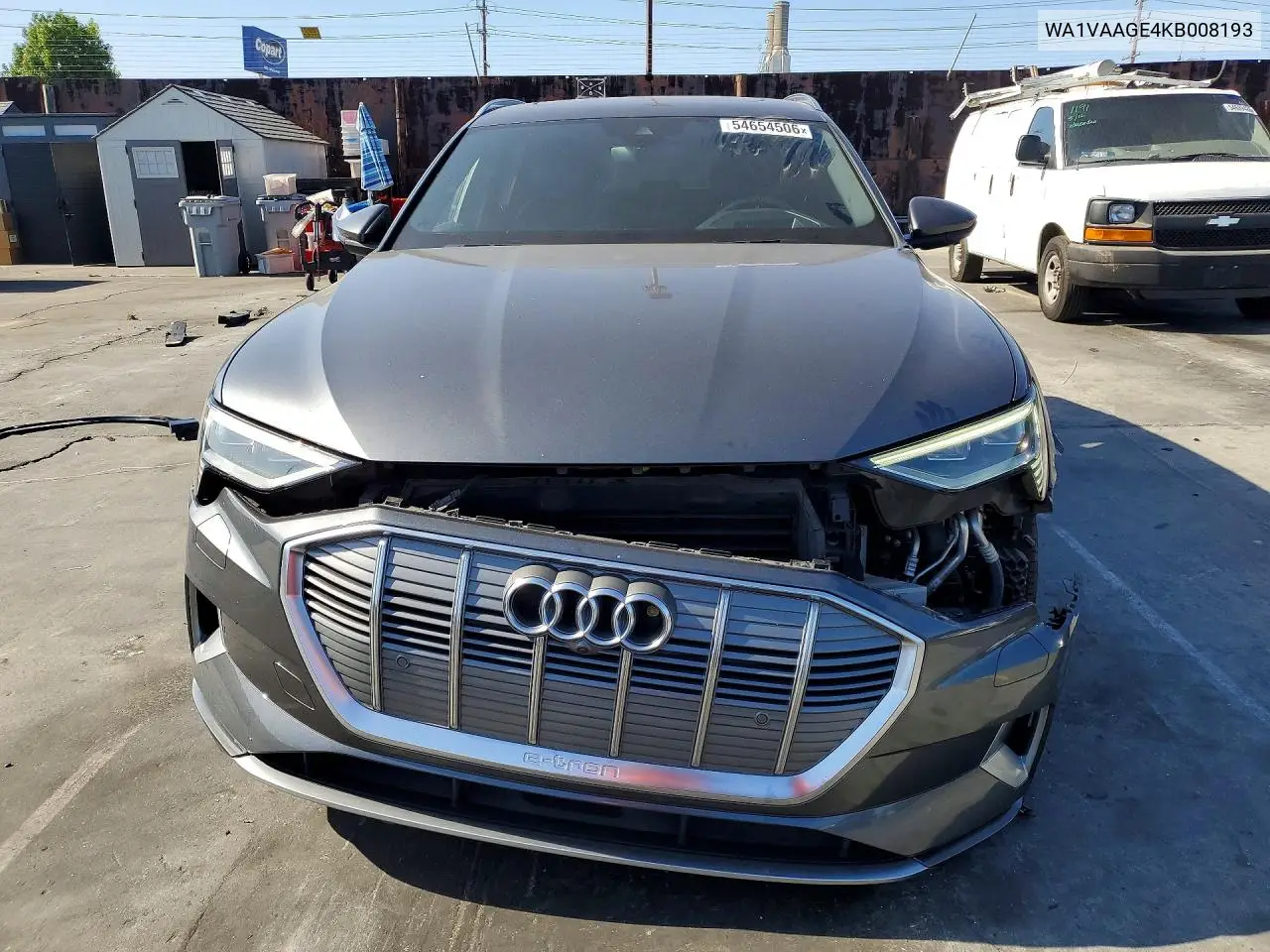 2019 Audi E-Tron Prestige VIN: WA1VAAGE4KB008193 Lot: 54654506