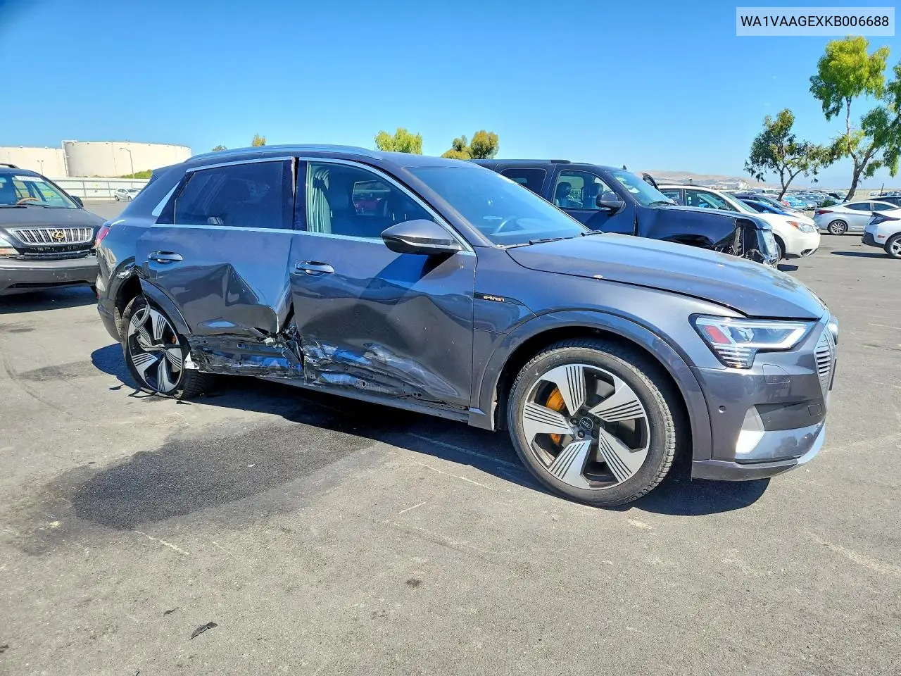 2019 Audi E-Tron Prestige VIN: WA1VAAGEXKB006688 Lot: 56303646