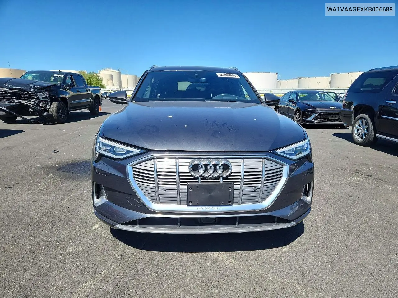 2019 Audi E-Tron Prestige VIN: WA1VAAGEXKB006688 Lot: 56303646