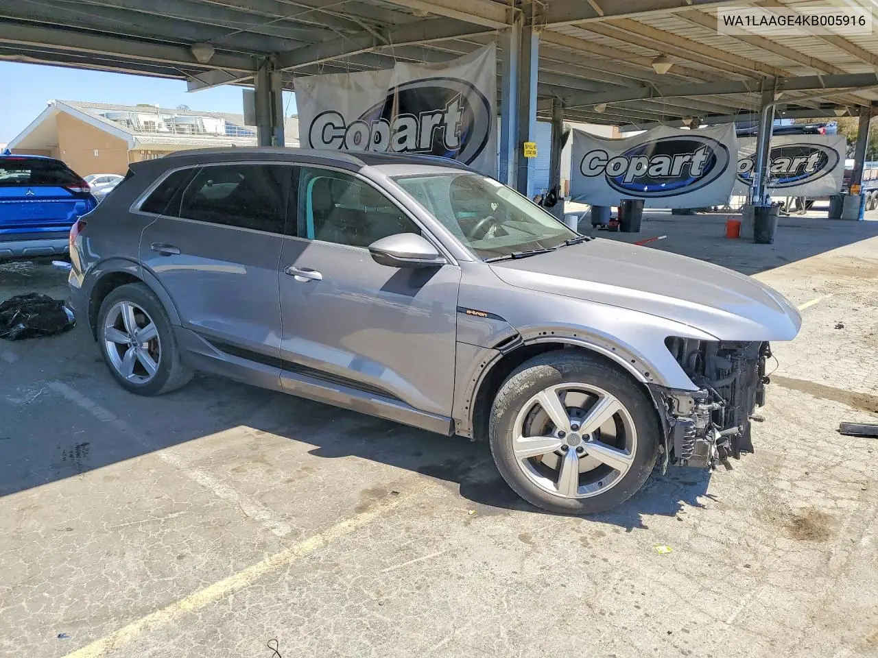2019 Audi E-Tron Premium Plus VIN: WA1LAAGE4KB005916 Lot: 56361026