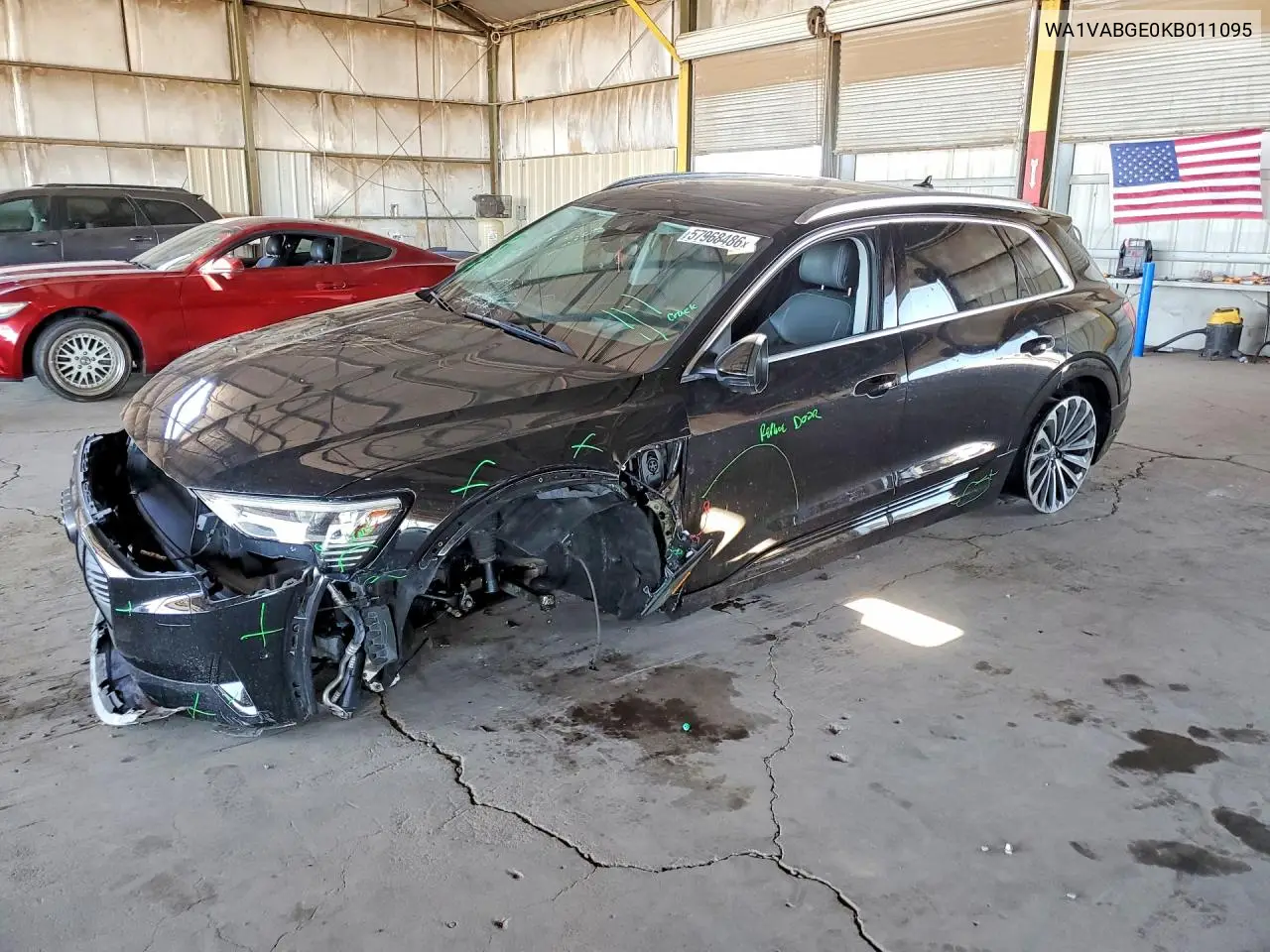 2019 Audi E-Tron Prestige VIN: WA1VABGE0KB011095 Lot: 57968486