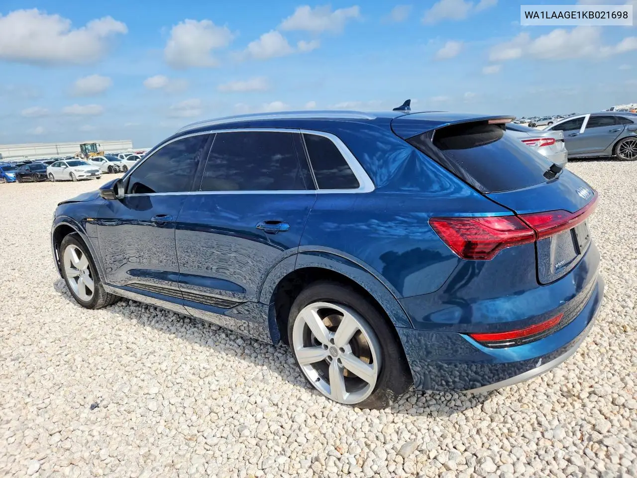 2019 Audi E-Tron Premium Plus VIN: WA1LAAGE1KB021698 Lot: 58891296