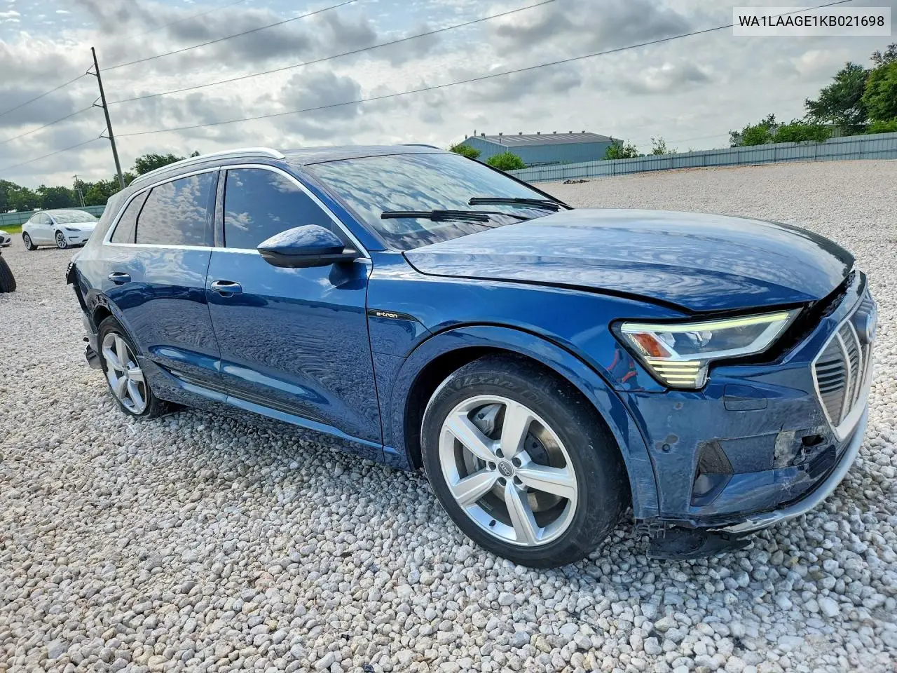 2019 Audi E-Tron Premium Plus VIN: WA1LAAGE1KB021698 Lot: 58891296