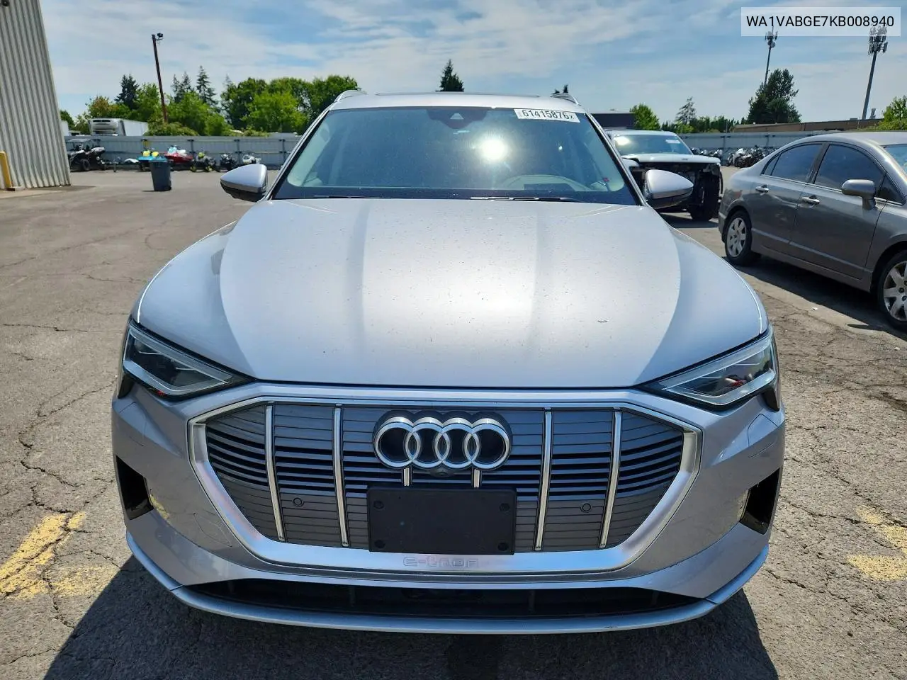 2019 Audi E-Tron Prestige VIN: WA1VABGE7KB008940 Lot: 61415876