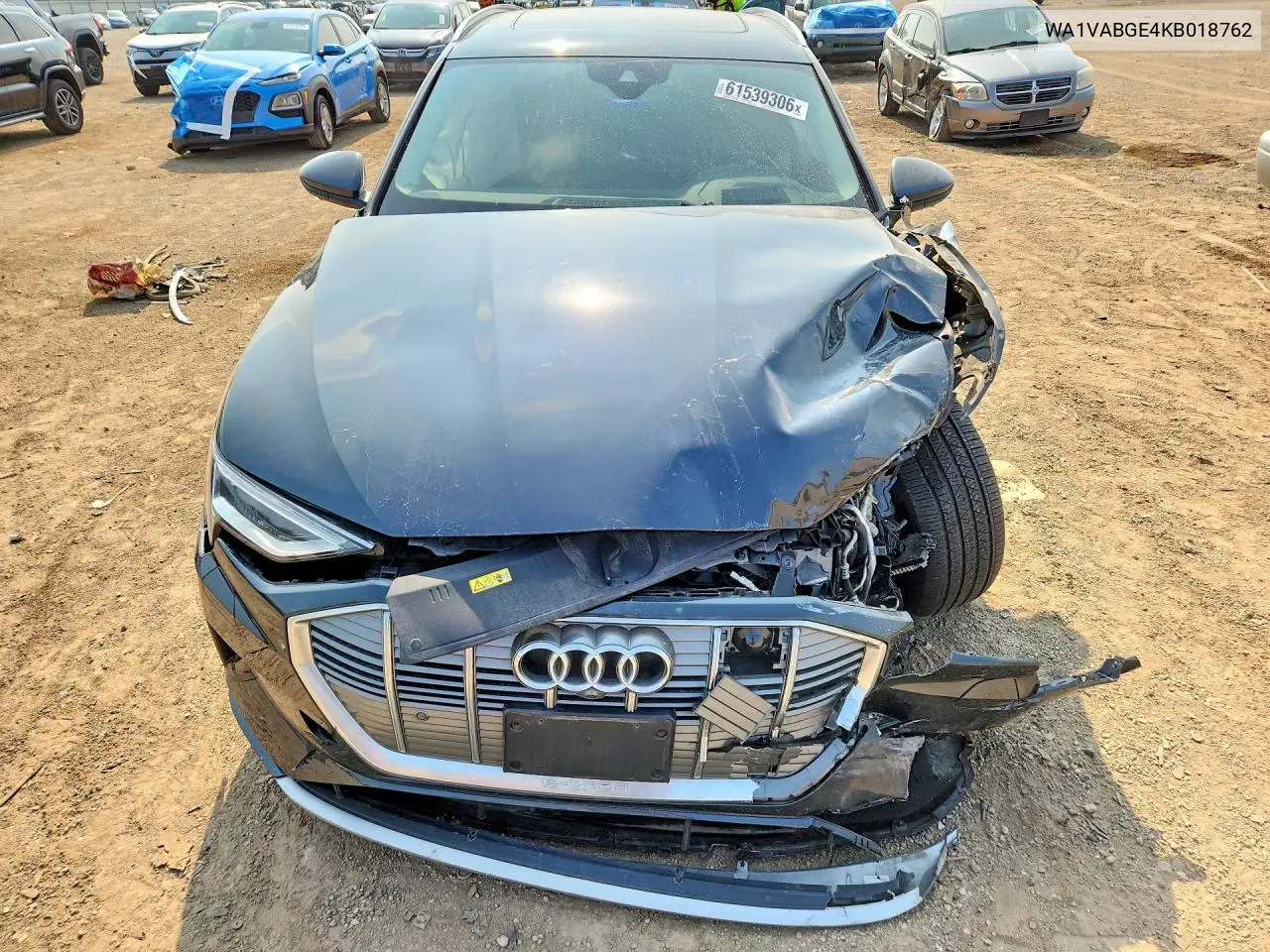 2019 Audi E-Tron Prestige VIN: WA1VABGE4KB018762 Lot: 61539306